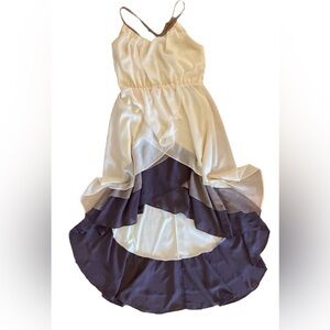 Ua Los Angeles Ruffle Hem Spaghetti Strap Dress Size MED